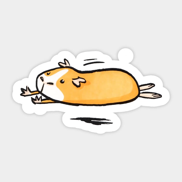 This Lil Piggy Zoomies Sticker by shiro